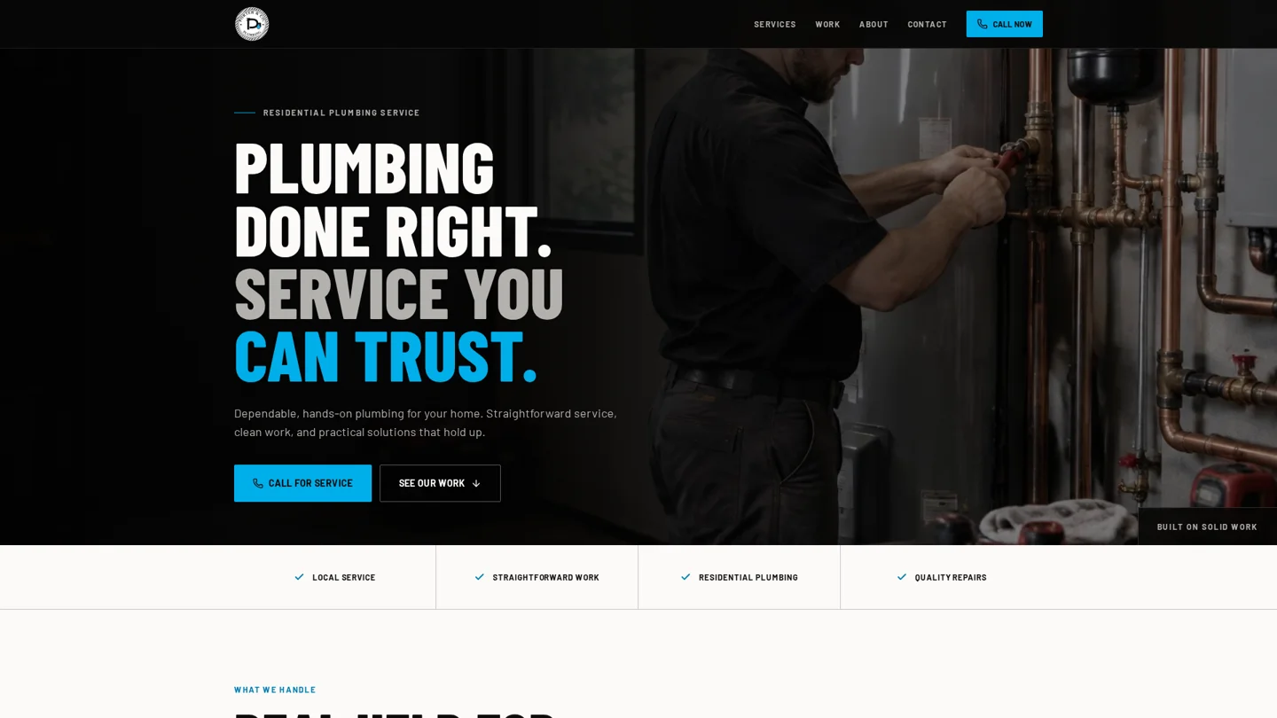 Porter & Co. Plumbing concept design preview